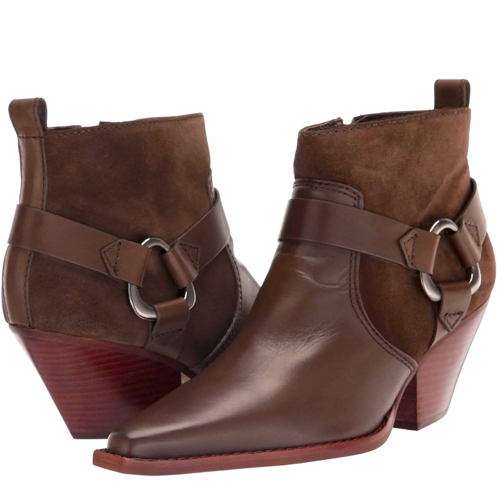 Vince Camuto Neanie Leather Suede Bootie Size 8